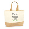 Sac Jute Fête des Mères Fêtes des Pères Mamie Papi Famille Idée Cadeau anniversaire Noël Travail Boulot Métier Départ Retraite Collègue Femme Homme