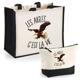 Cabas homme ou femme sac plage ou shopping tote bag pochette trousse Idée cadeau original pour anniversaire Noël travail départ retraite collègue famille fete des mères fetes des pères papa maman mamie papi