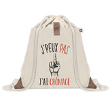 Sac à dos avec pochette J'peux pas Chômage