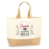 Sac Jute Fête des Mères Fêtes des Pères Mamie Papi Famille Idée Cadeau anniversaire Noël Travail Boulot Métier Départ Retraite Collègue Femme Homme