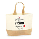 Sac Jute Fête des Mères Fêtes des Pères Mamie Papi Famille Idée Cadeau anniversaire Noël Travail Boulot Métier Départ Retraite Collègue Femme Homme