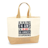 Sac Jute Fête des Mères Fêtes des Pères Mamie Papi Famille Idée Cadeau anniversaire Noël Travail Boulot Métier Départ Retraite Collègue Femme Homme