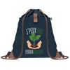 sac a dos bleu coton recycle avec pochette idee cadeau originale pour collegue ami prof ou membre de la famille cadeau mixte noel anniversaire secret santa ou depart au travail sac leger pratique et ecologique design breton moderne