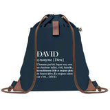 sac a dos homme bleu coton recycle avec pochette idee cadeau utile pour collegue papa ou ami cadeau homme noel anniversaire secret santa ou depart a la retraite sac durable pratique et robuste design sobre et elegant