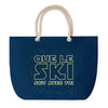 Sac de plage Bleu anse corde Ski soit avec toi