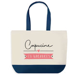 Sac de shopping bleu Capucine en Vacances