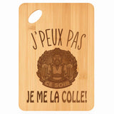 Planche bambou gravée personnalisée femme homme idée cadeau Fête des Mères Fête des Pères apéro papa maman prénom cuisine plateau fromage