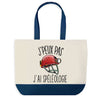 Sac de shopping bleu J'peux pas Speleologie