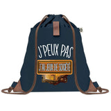 sac a dos bleu coton recycle avec pochette idee cadeau originale pour collegue ami prof ou membre de la famille cadeau mixte noel anniversaire secret santa ou depart au travail sac leger pratique et ecologique design breton moderne