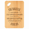 Planche bambou gravée personnalisée femme idée cadeau Fête des Mères apéro 30×20 prénom cuisine plateau fromage anniversaire noel maman mamie