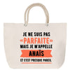 Sac Fête des Mères Mamie Famille Idée Cadeau anniversaire Noël Travail Boulot Métier Départ Retraite Collègue Femme cabas shopping plage