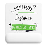 Tapis de souris ergonomique avec repose-poignet, accessoire bureau pour femme et homme, fête des pères, cadeau pas cher, idée cadeau fête des mères, secret santa, départ à la retraite, télétravail et gaming