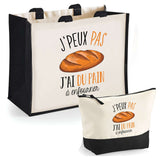 Cabas homme ou femme sac plage ou shopping tote bag pochette trousse Idée cadeau original pour anniversaire Noël travail départ retraite collègue famille fete des mères fetes des pères papa maman mamie papi
