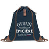 sac a dos femme bleu coton recycle avec pochette cadeau original pour collegue amie prof ou soeur idee cadeau femme noel anniversaire secret santa ou depart a la retraite sac pratique chic et ecoresponsable design breton elegant