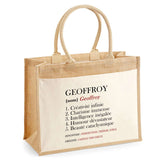 Sac Fête des Pères Papa Papi Frère Homme Famille Idée Cadeau anniversaire Noël Travail Boulot Métier Départ Retraite Collègue cabas 