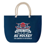 Sac de plage Bleu anse corde Hockey Légende Humour Geek