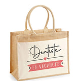 Sac Fête des Mères Mamie MAman Soeur Femme Famille Idée Cadeau anniversaire Noël Travail Boulot Métier Départ Retraite Collègue Femme cabas shopping plage