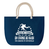 Sac de plage Bleu anse corde Course de Haies Légende Humour Geek
