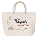 Sac Fête des Mères Mamie Famille Idée Cadeau anniversaire Noël Travail Boulot Métier Départ Retraite Collègue Femme cabas shopping plage