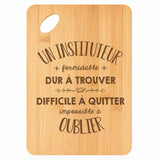Planche bambou gravée personnalisée homme idée cadeau Fête des Pères apéro 30×20 prénom cuisine plateau fromage anniversaire noel papa papi 