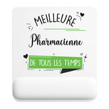 Tapis de souris ergonomique avec repose-poignet, accessoire bureau pour femme et homme, fête des pères, cadeau pas cher, idée cadeau fête des mères, secret santa, départ à la retraite, télétravail et gaming