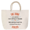 Sac Fête des Mères Mamie Famille Idée Cadeau anniversaire Noël Travail Boulot Métier Départ Retraite Collègue Femme cabas shopping plage