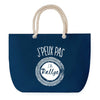 Sac de plage Bleu anse corde J'peux Pas Rallye