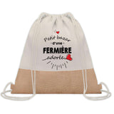 Sac Fête des Mères Mamie Maman Cadeau anniversaire Noël Travail Métier Départ Retraite Collègue Femme cabas shopping plage