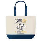Sac de shopping bleu J'peux pas Pierres Précieuses