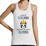 Débardeur Femme Roi des Pandas - Planetee