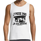 Débardeur Homme J’peux pas je suis Masseur