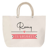 Sac Fête des Mères Mamie Famille Idée Cadeau anniversaire Noël Travail Boulot Métier Départ Retraite Collègue Femme cabas shopping plage