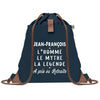 sac a dos homme bleu coton recycle avec pochette idee cadeau utile pour collegue papa ou ami cadeau homme noel anniversaire secret santa ou depart a la retraite sac durable pratique et robuste design sobre et elegant