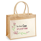 Sac Fête des Mères Mamie MAman Soeur Femme Famille Idée Cadeau anniversaire Noël Travail Boulot Métier Départ Retraite Collègue Femme cabas shopping plage