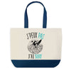 Sac de shopping bleu J'peux pas Surf