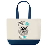 Sac de shopping bleu J'peux pas Surf