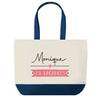 Sac de shopping bleu Monique en Vacances