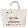 Sac Fête des Mères Mamie Famille Idée Cadeau anniversaire Noël Travail Boulot Métier Départ Retraite Collègue Femme cabas shopping plage