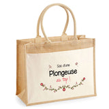 Sac Fête des Mères Mamie MAman Soeur Femme Famille Idée Cadeau anniversaire Noël Travail Boulot Métier Départ Retraite Collègue Femme cabas shopping plage