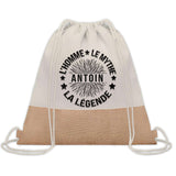 Sac Fête des Pères Papi Papa Cadeau anniversaire Noël Travail Boulot Métier Départ Retraite Collègue Homme cabas shopping plage