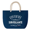 Sac de plage Bleu anse corde Certifiée meilleure Surveillante