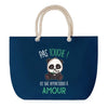 Sac de plage Bleu anse corde Amie Pas Touche Panda Femme