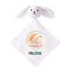 Doudou Bébé Lapin Heloise Adorable Quand Je Dors Gaze de Coton Cadeau Baby Shower