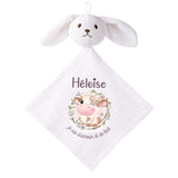 Doudou Bébé Lapin Heloise Humour Vache Cadeau Naissance Fille Nouveau Né