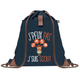 sac a dos bleu coton recycle avec pochette idee cadeau originale pour collegue ami prof ou membre de la famille cadeau mixte noel anniversaire secret santa ou depart au travail sac leger pratique et ecologique design breton moderne