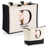 Cabas femme sac plage ou shopping tote bag pochette trousse Idée cadeau original pour anniversaire Noël travail départ retraite collègue famille fete des mères maman mamie