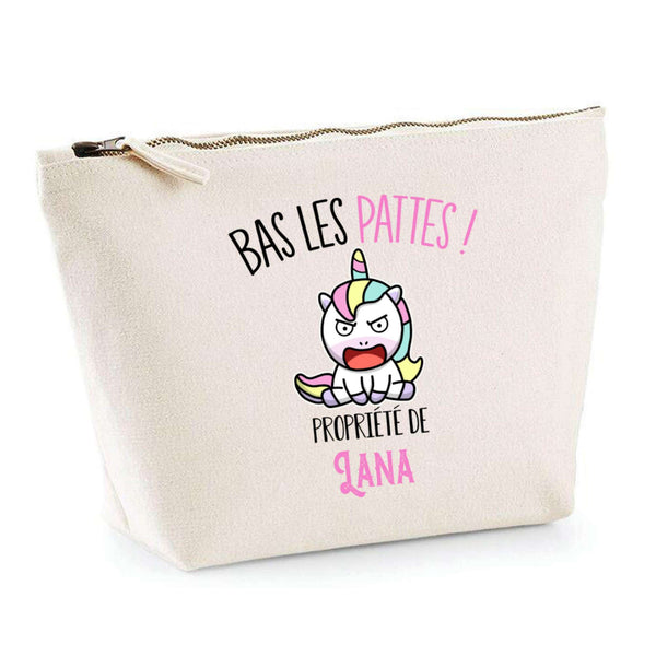 Trousse pochette de rangement maquillage Fête des Mères Mamie Famille Idée Cadeau anniversaire Noël Travail Boulot Métier Départ Retraite Collègue Femme