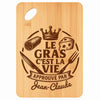 Planche bambou gravée personnalisée homme idée cadeau Fête des Pères apéro 30×20 prénom cuisine plateau fromage anniversaire noel papa papi 