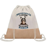 Sac Fête des Pères Papi Papa Cadeau anniversaire Noël Travail Boulot Métier Départ Retraite Collègue Homme cabas shopping plage