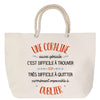 Sac Fête des Mères Mamie Famille Idée Cadeau anniversaire Noël Travail Boulot Métier Départ Retraite Collègue Femme cabas shopping plage